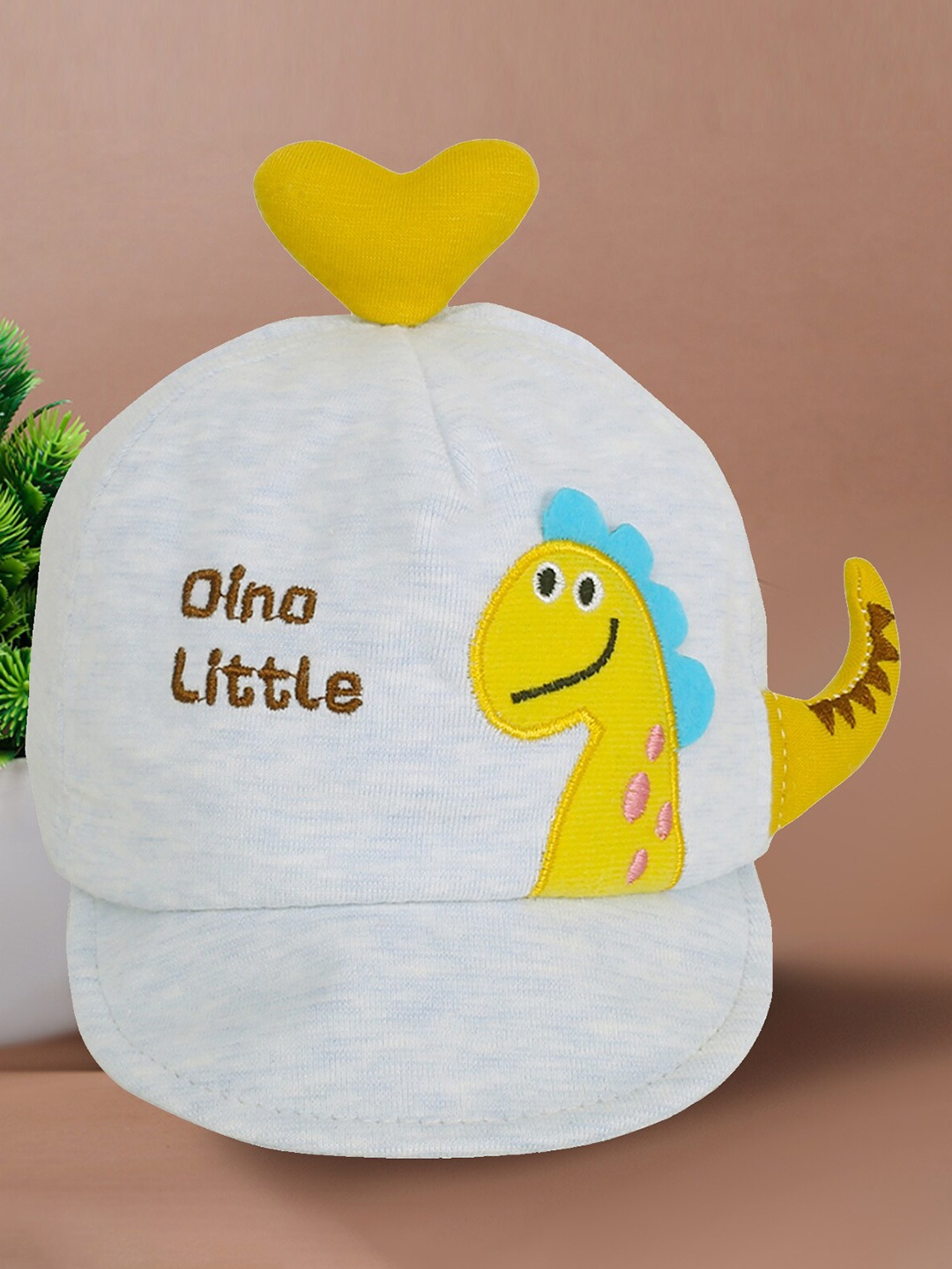 

Baby Moo Unisex Kids Blue & Yellow Printed Baseball Cap