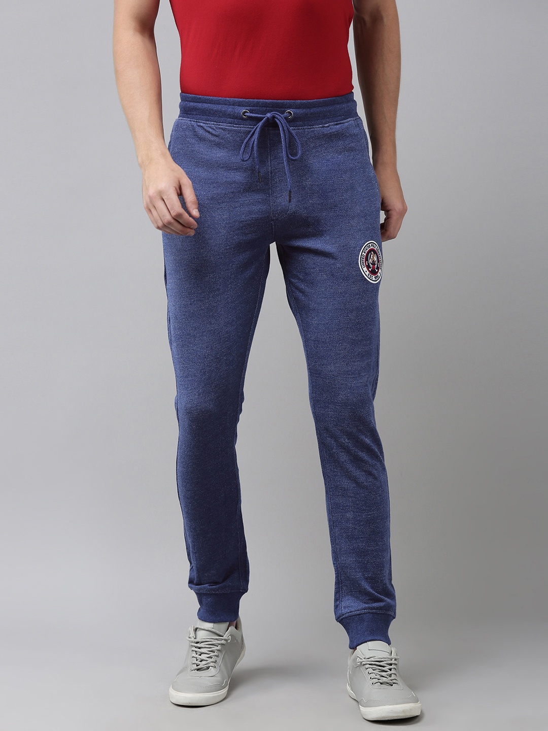 

U.S. Polo Assn. Denim Co. Men Blue Slim Fit Solid Joggers