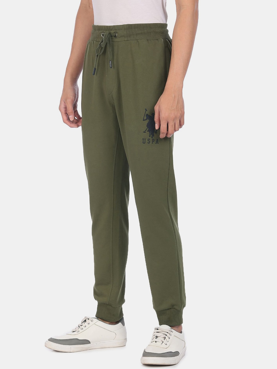 

U.S. Polo Assn. Men Olive Solid Joggers