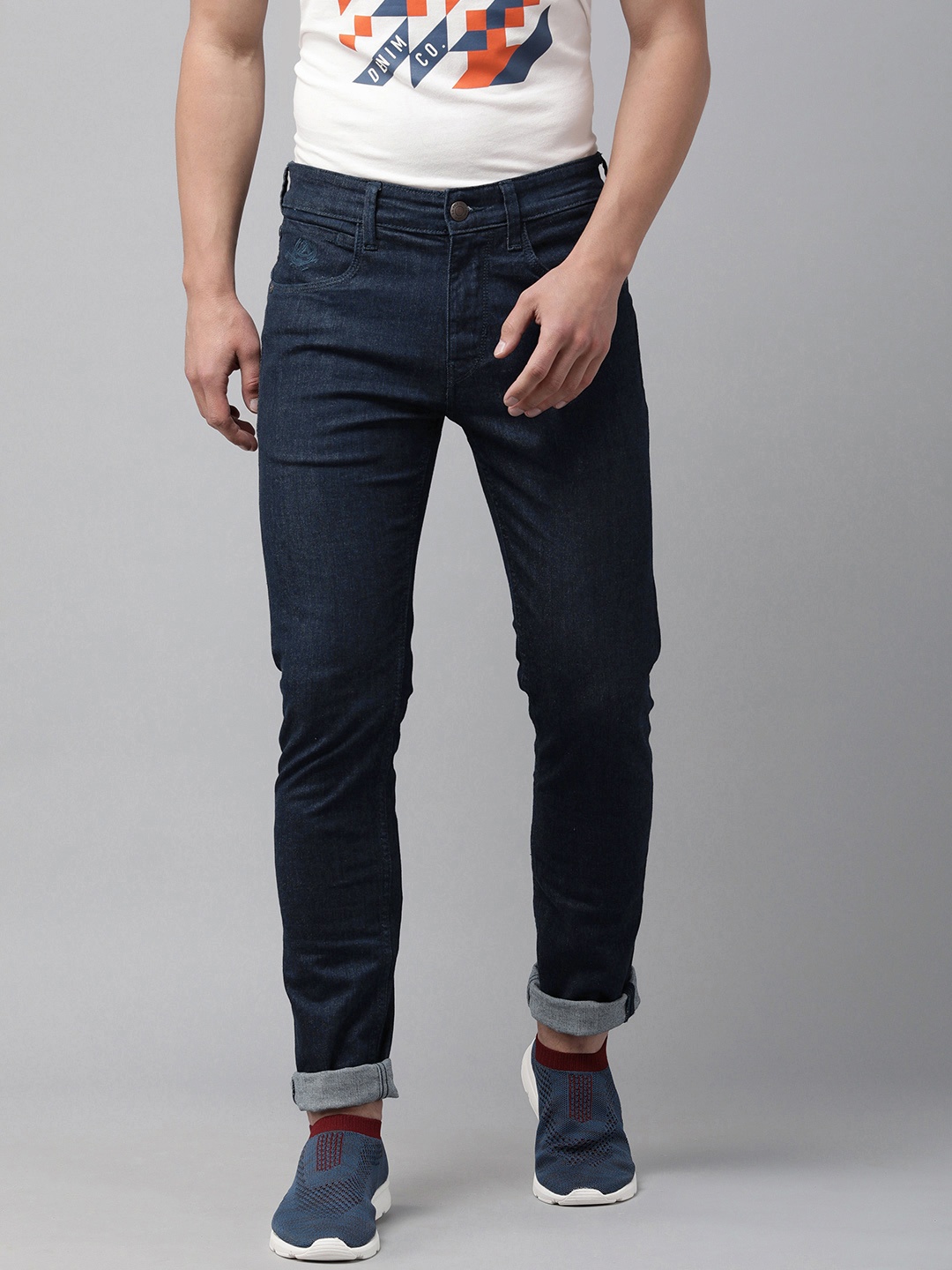

U.S. Polo Assn. Denim Co. Men Blue Regallo Skinny Fit Mid-Rise Stretchable Jeans