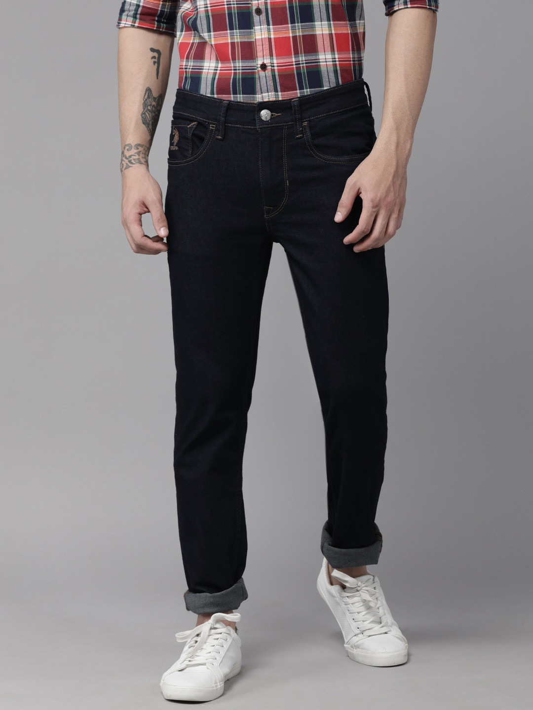 

U S Polo Assn Denim Co Men Blue Skinny Fit Stretchable Casual Jeans