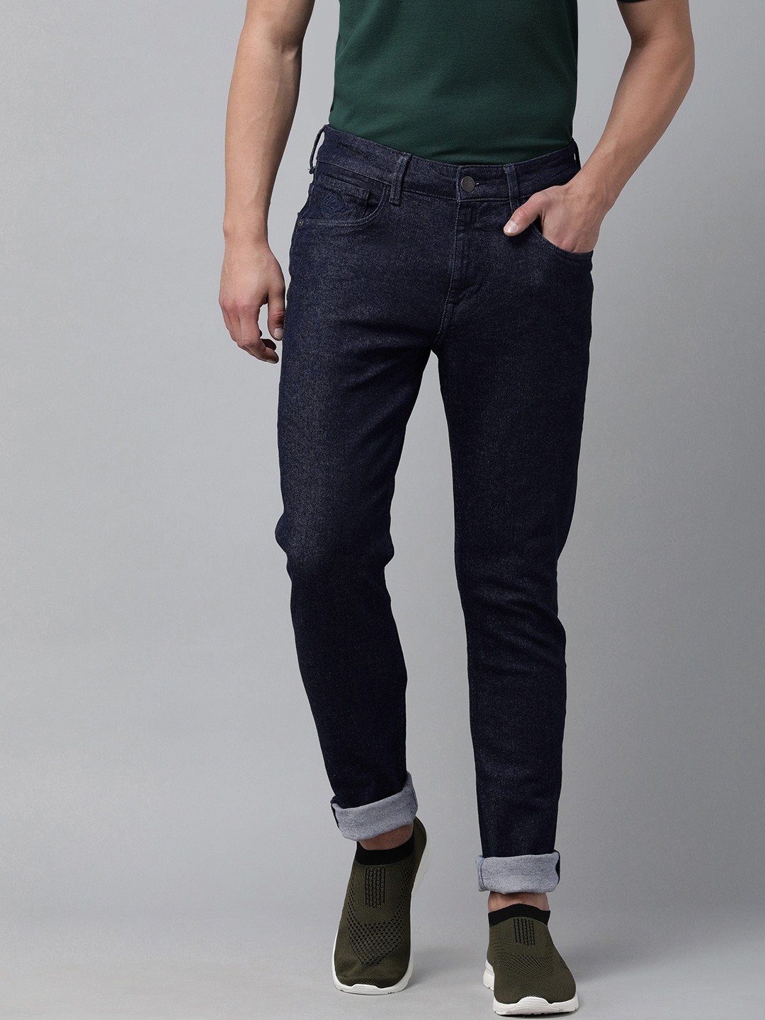 

U.S. Polo Assn. Denim Co. Men Blue Brandon Slim Fit Mid-Rise Stretchable Jeans