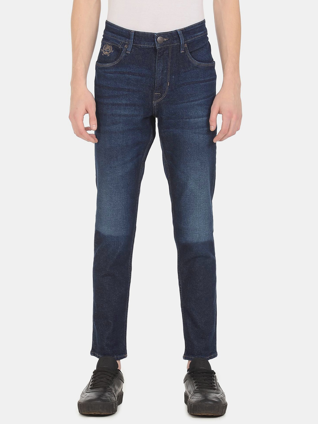 

U S Polo Assn Denim Co Men Blue Slim Fit Light Fade Stretchable Jeans