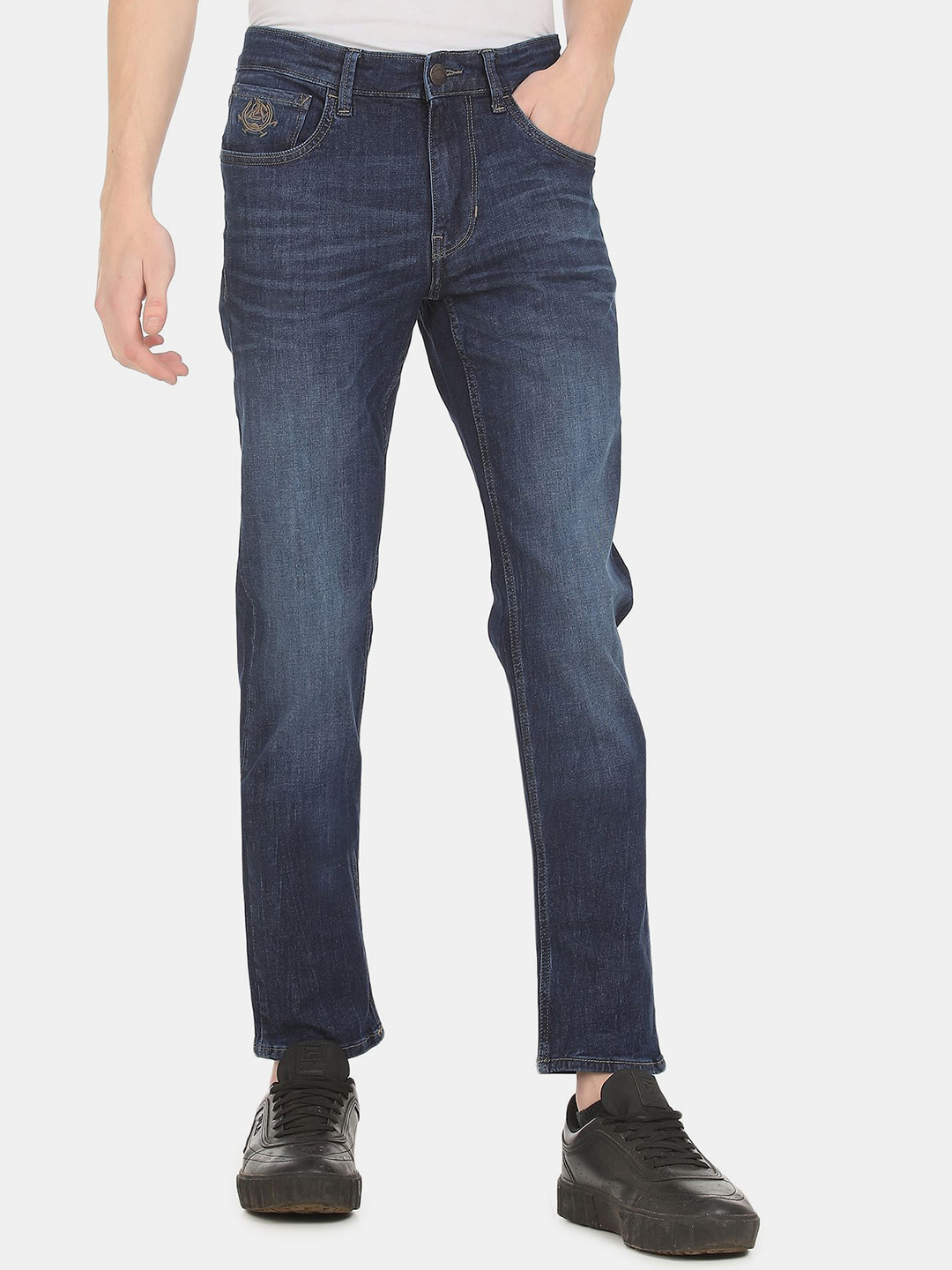 

U S Polo Assn Denim Co Men Blue Skinny Fit Mid-Rise Light Fade Jeans