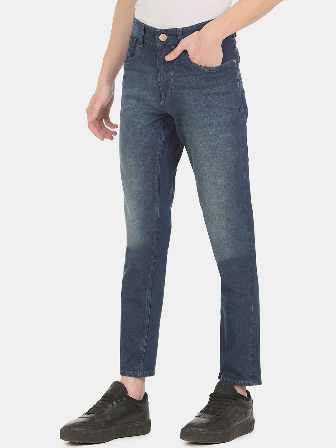 

U S Polo Assn Denim Co Men Blue Slim Fit Light Fade Stretchable Jeans