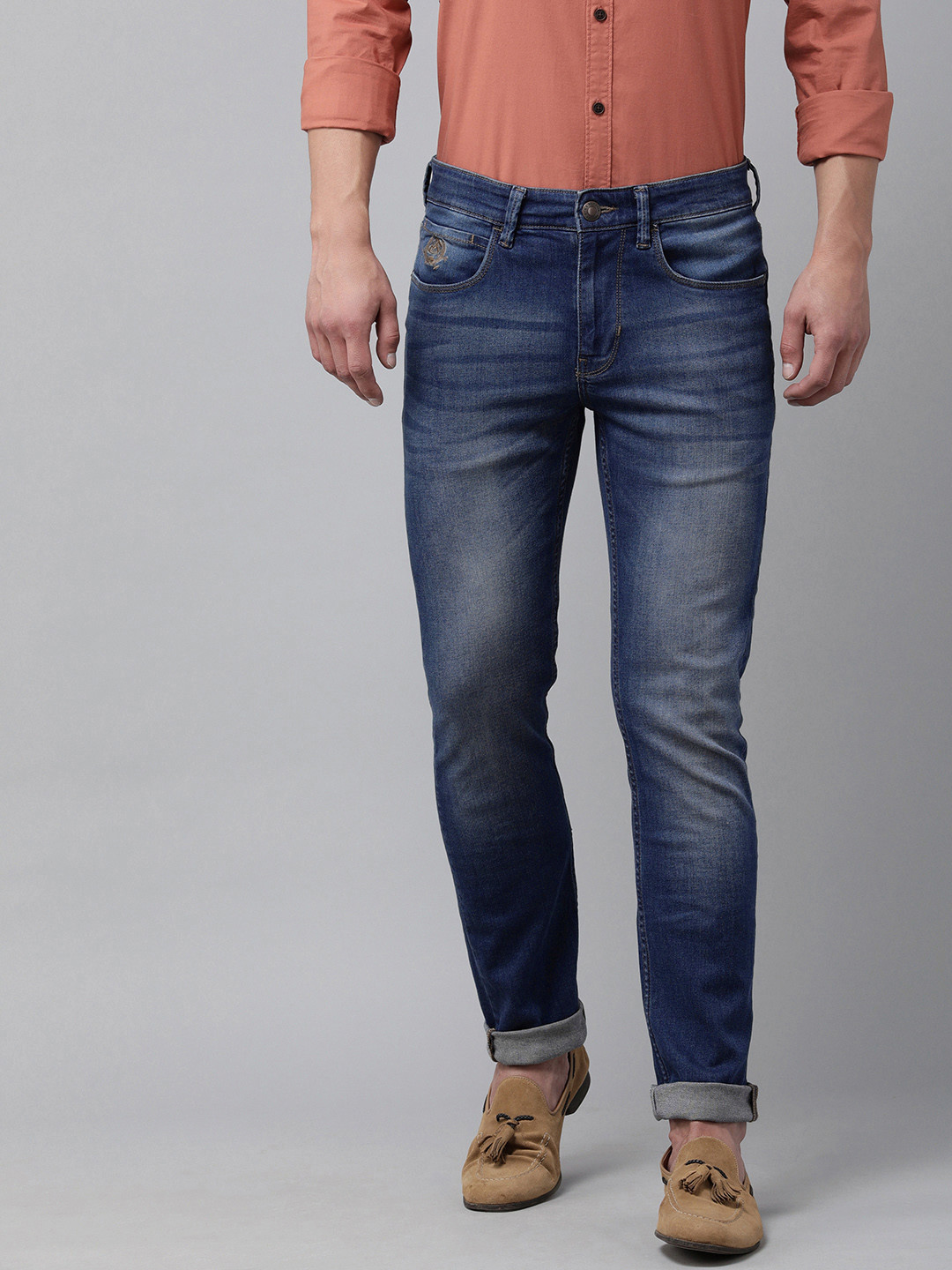 

U S Polo Assn Denim Co Men Blue Regallo Skinny Fit Light Fade Stretchable Jeans