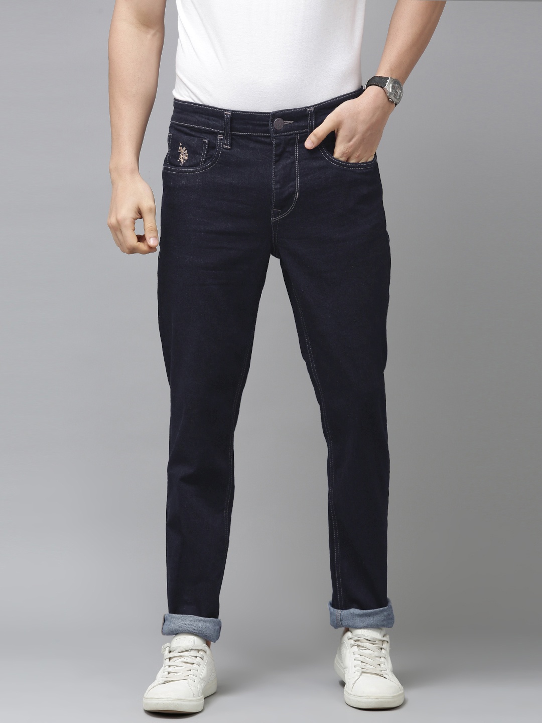 

U.S. Polo Assn. Denim Co. Men Blue Delta Slim Fit Stretchable Jeans