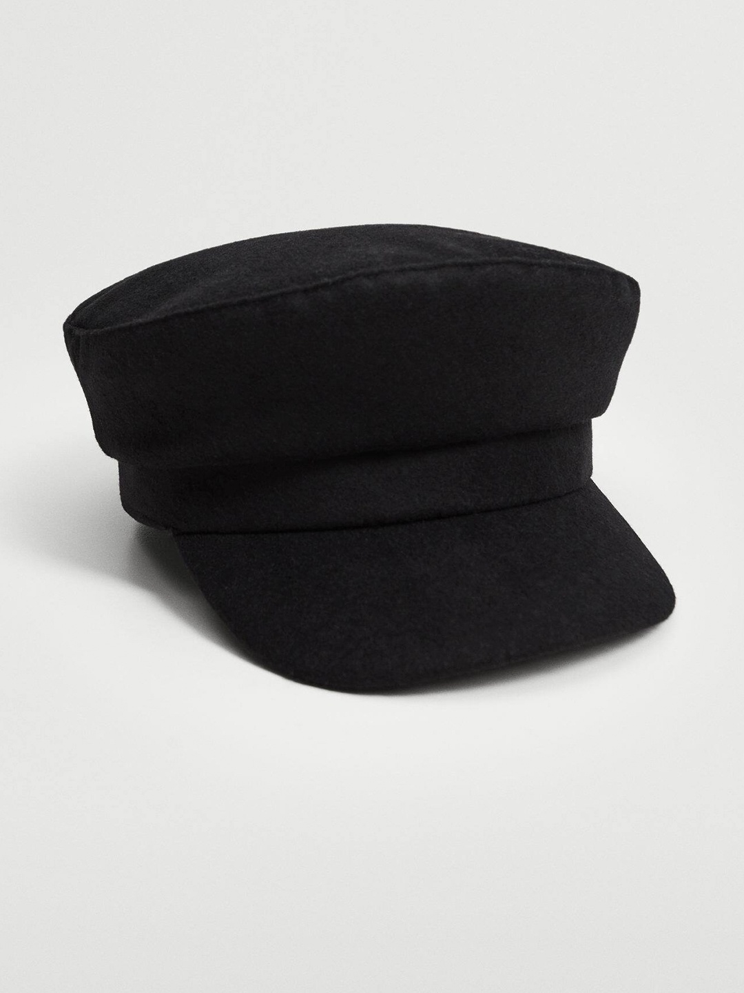 

MANGO Women Black Solid Beret Hat