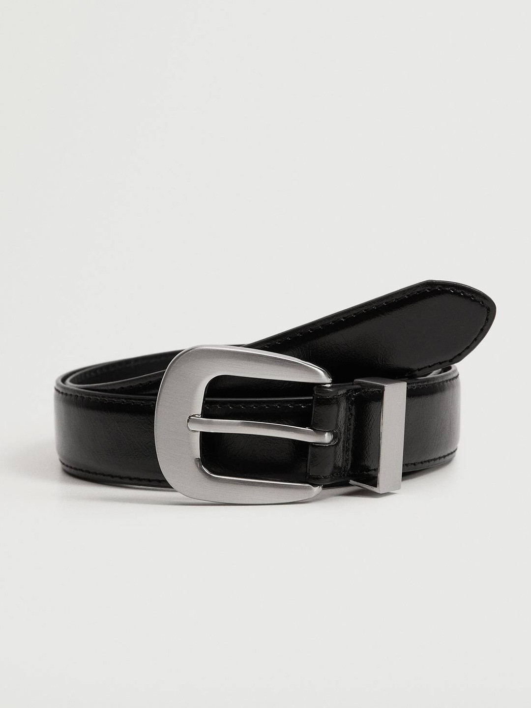 

MANGO Women Black Solid Belt