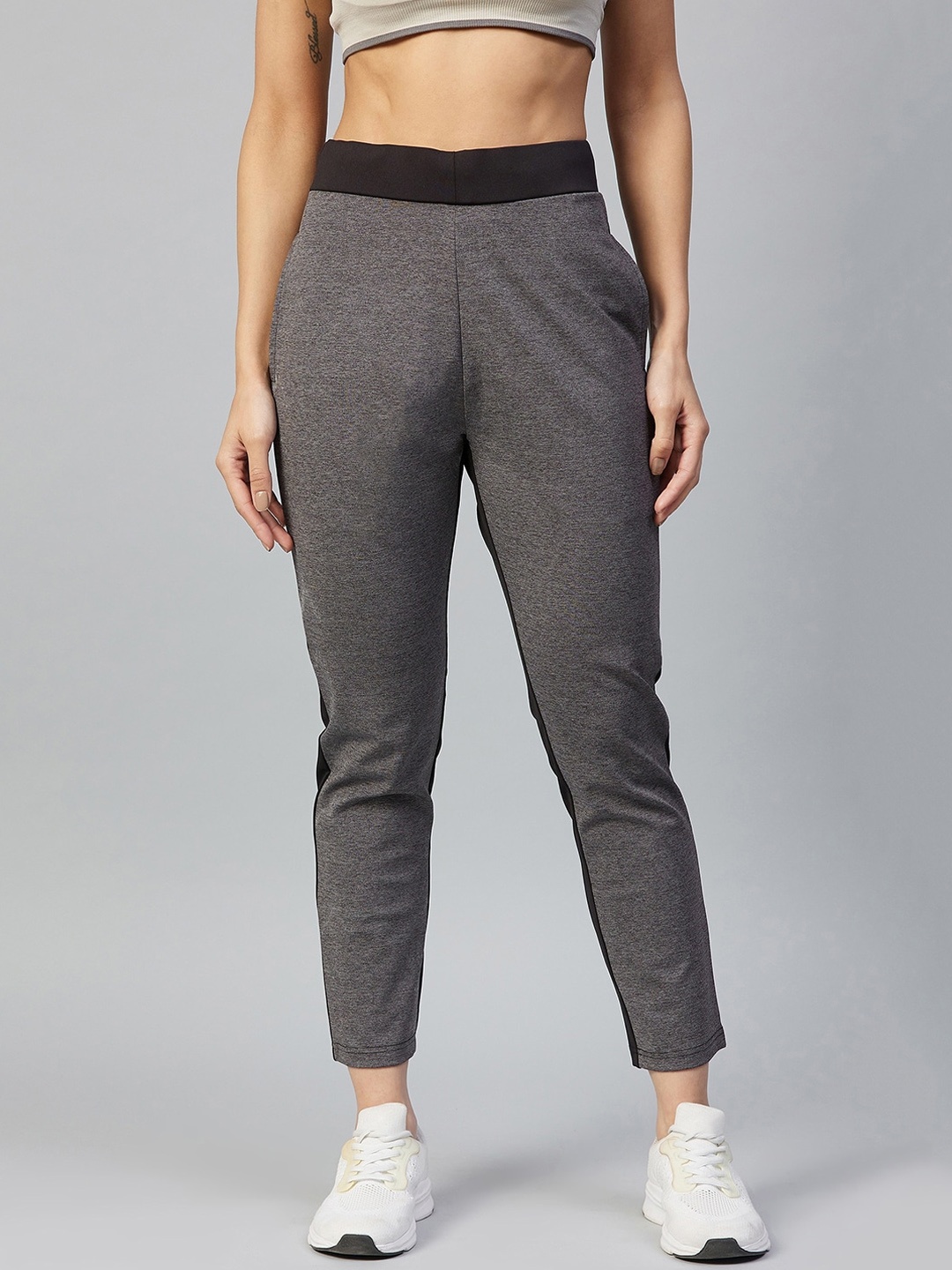 

C9 AIRWEAR Women Charcoal Grey Solid Track Pants