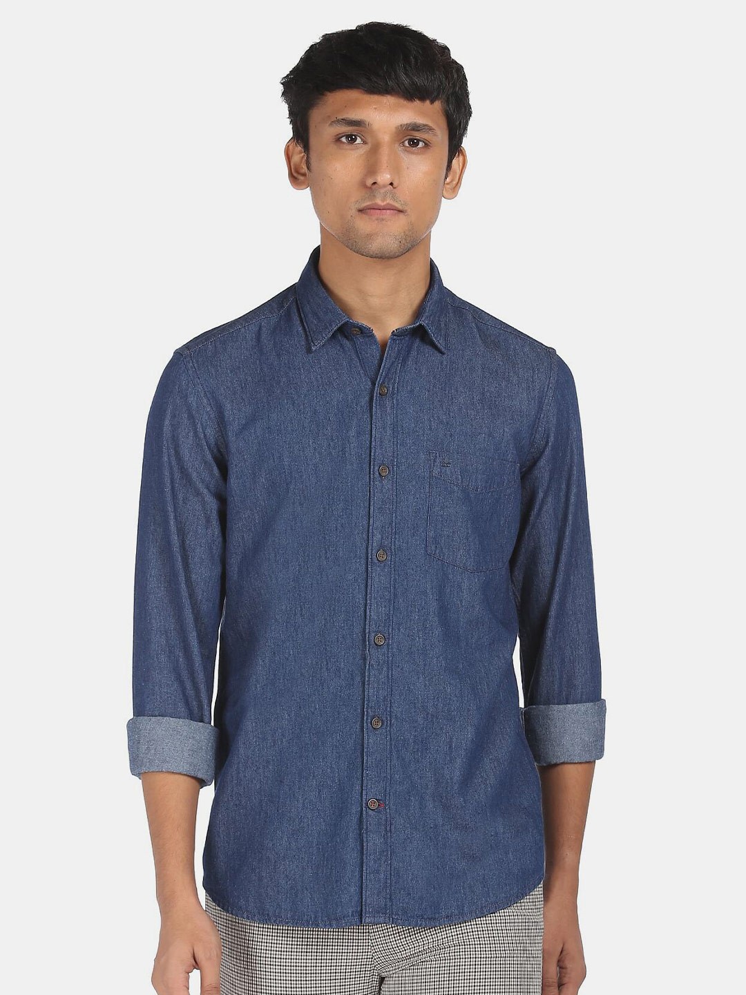 

Arrow Sport Men Blue Opaque Casual Shirt