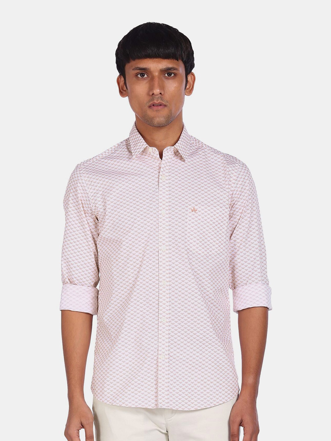 

Arrow Sport Men Orange Opaque Printed Casual Shirt