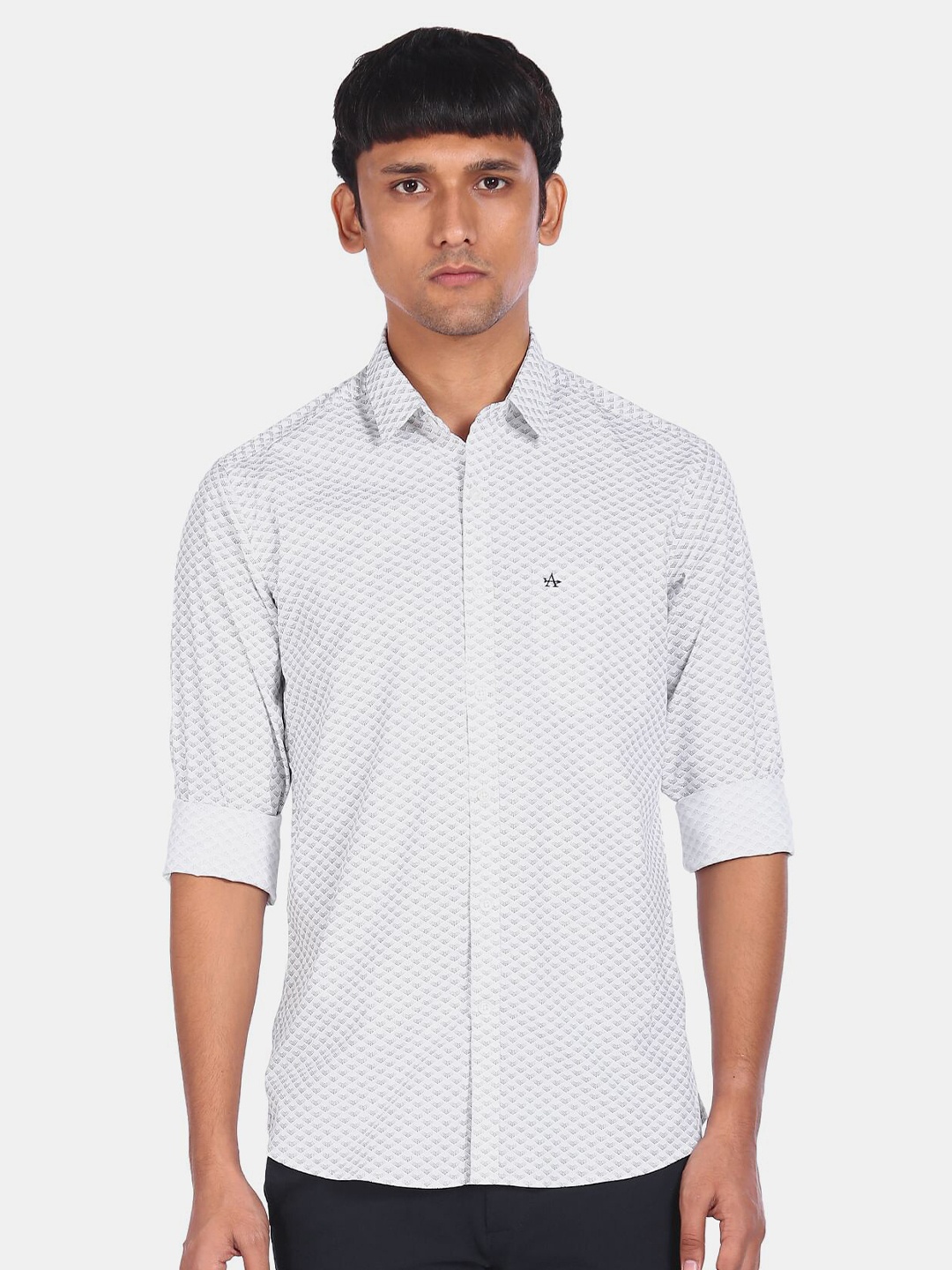 

Arrow Sport Men White Printed Casual Shirt