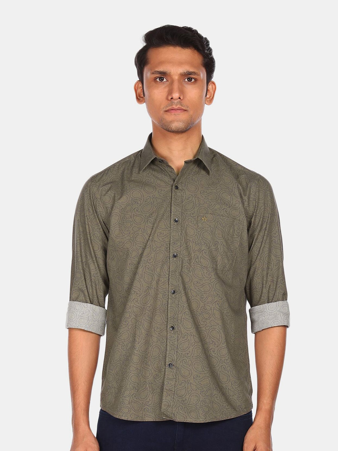 

Arrow Sport Men Brown Opaque Printed Casual Shirt