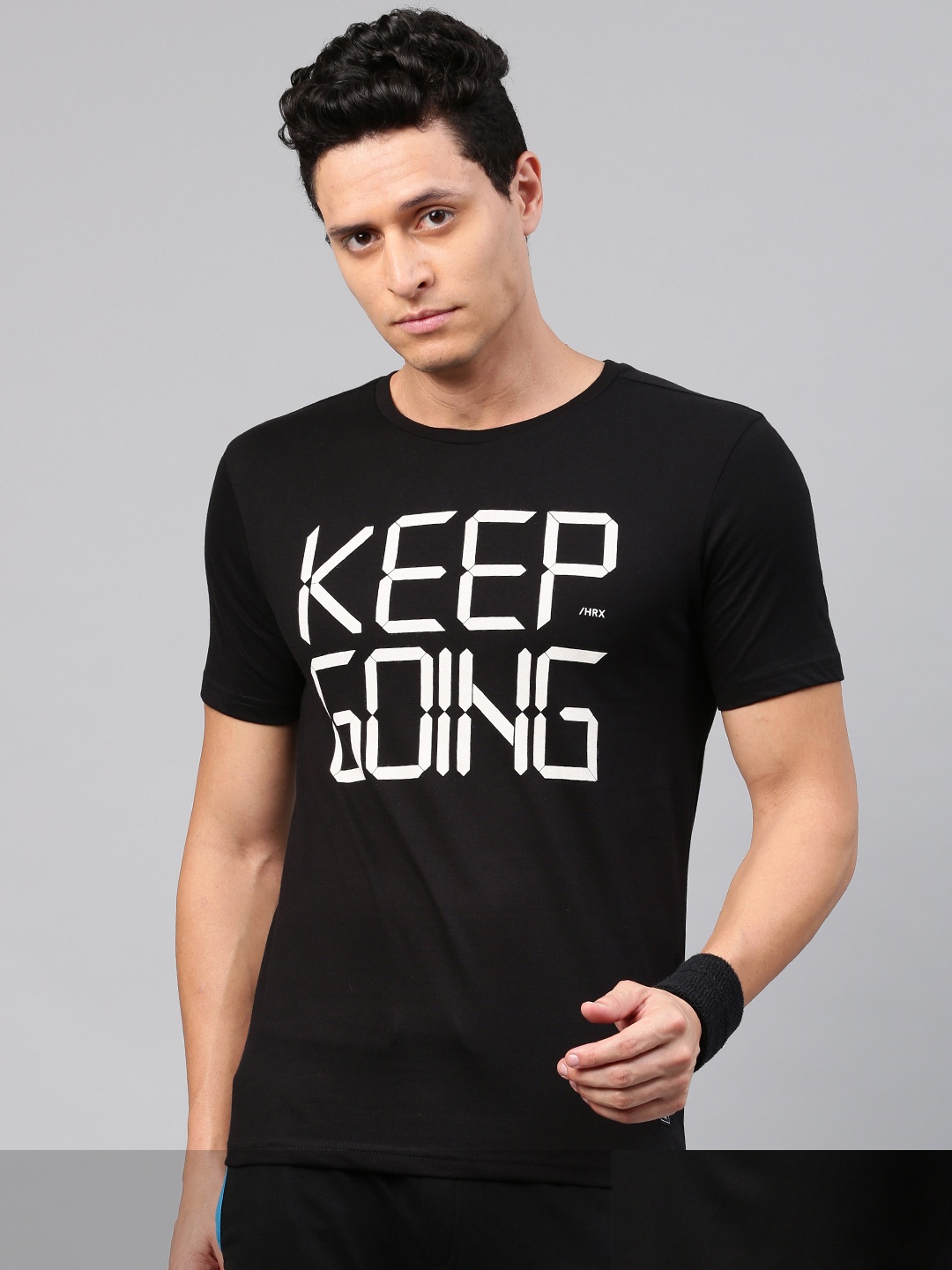 

HRX by Hrithik Roshan Men Pack of 2 Black Round Neck T-shirt