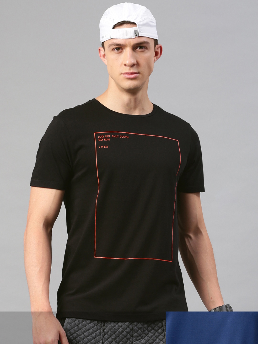 

HRX by Hrithik Roshan Men Pack of 2 Round Neck T-shirt, Navy blue