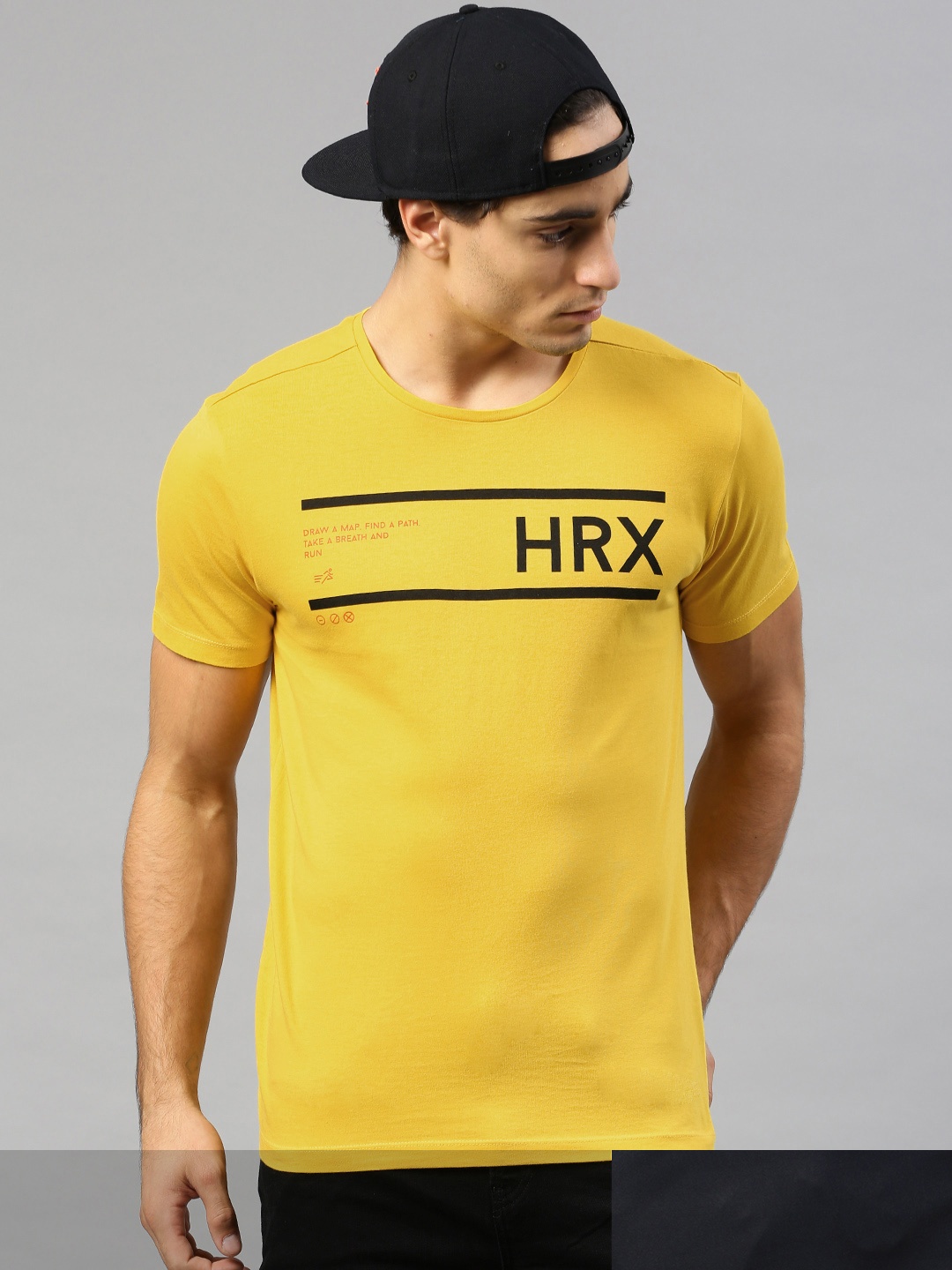 

HRX by Hrithik Roshan Men Pack Of 2 Typography Printed T-shirts, Black