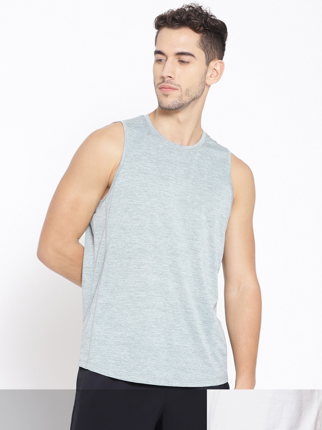 

HRX by Hrithik Roshan Men Pack Of 2 Solid T-shirts, White