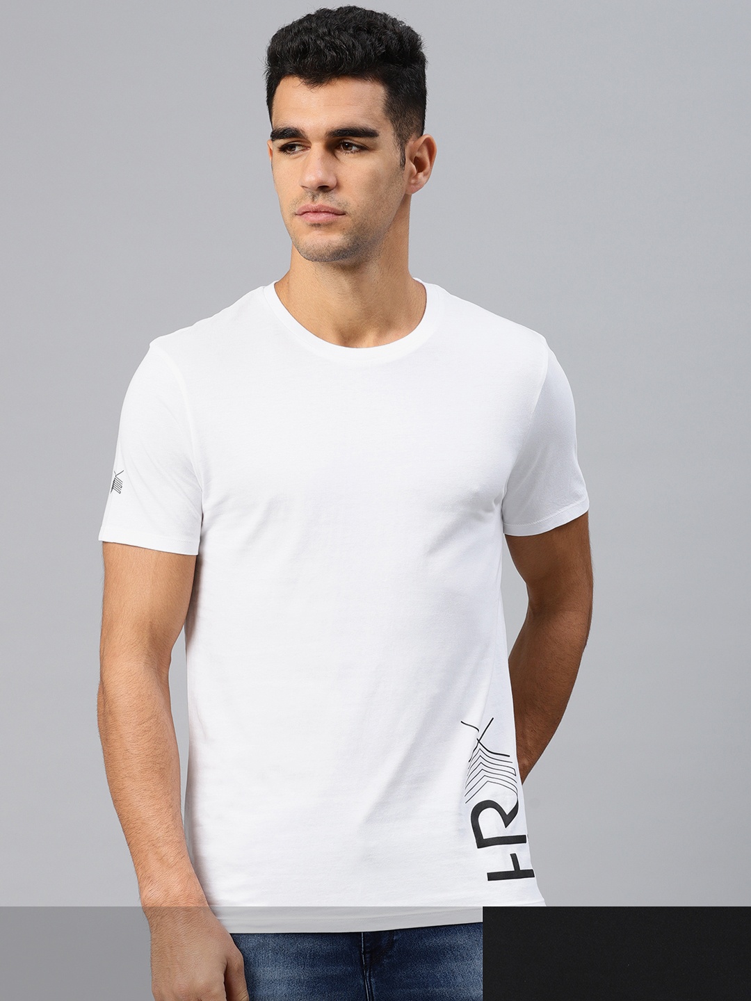 

HRX by Hrithik Roshan Men Pack Of 2 T-shirts, White