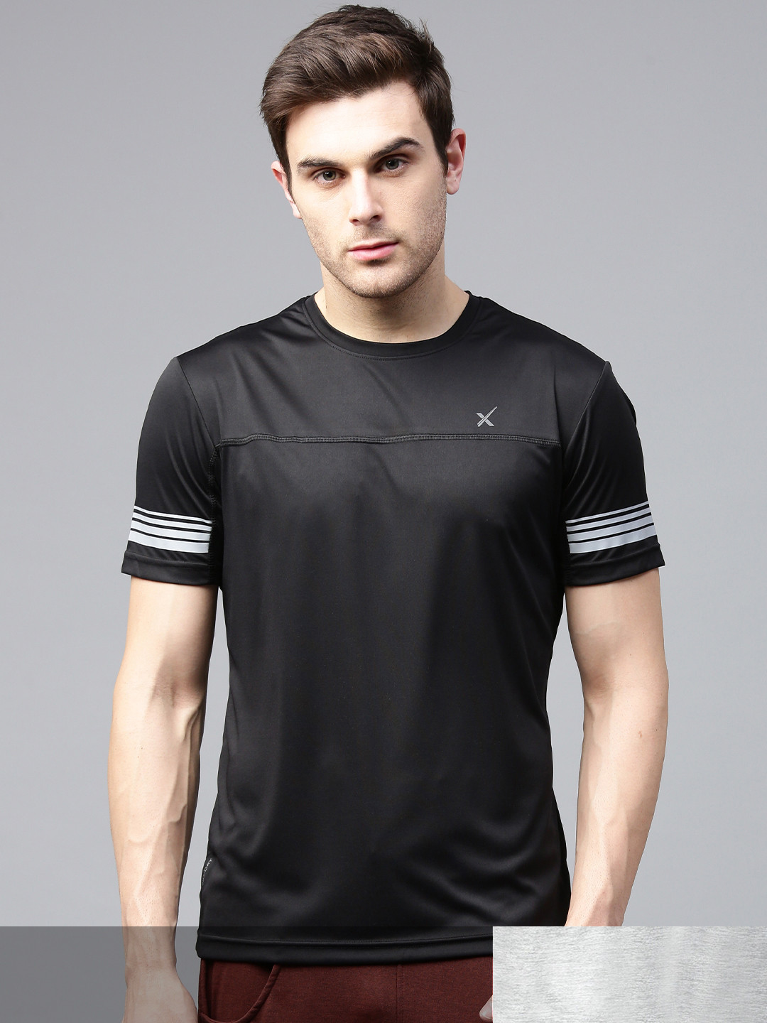 

HRX by Hrithik Roshan Men Pack Of 2 Rapid-Dry T-shirts, Black