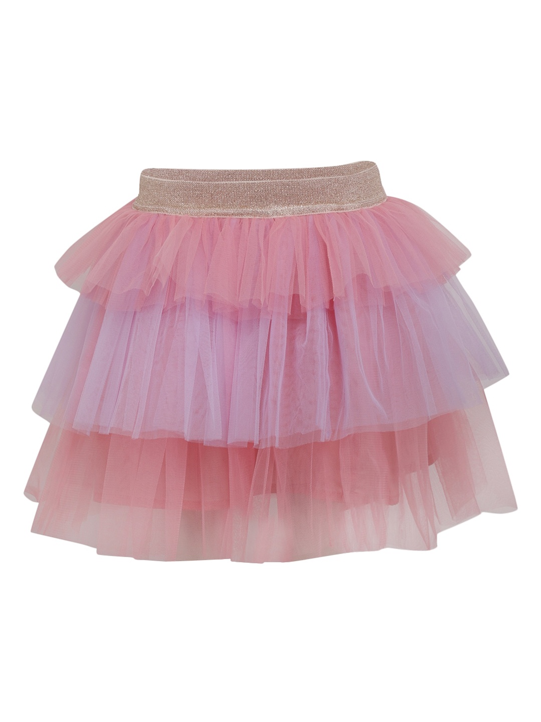 

A Little Fable Girls Purple & Pink Solid Knee-Length Flared Tutu Skirt