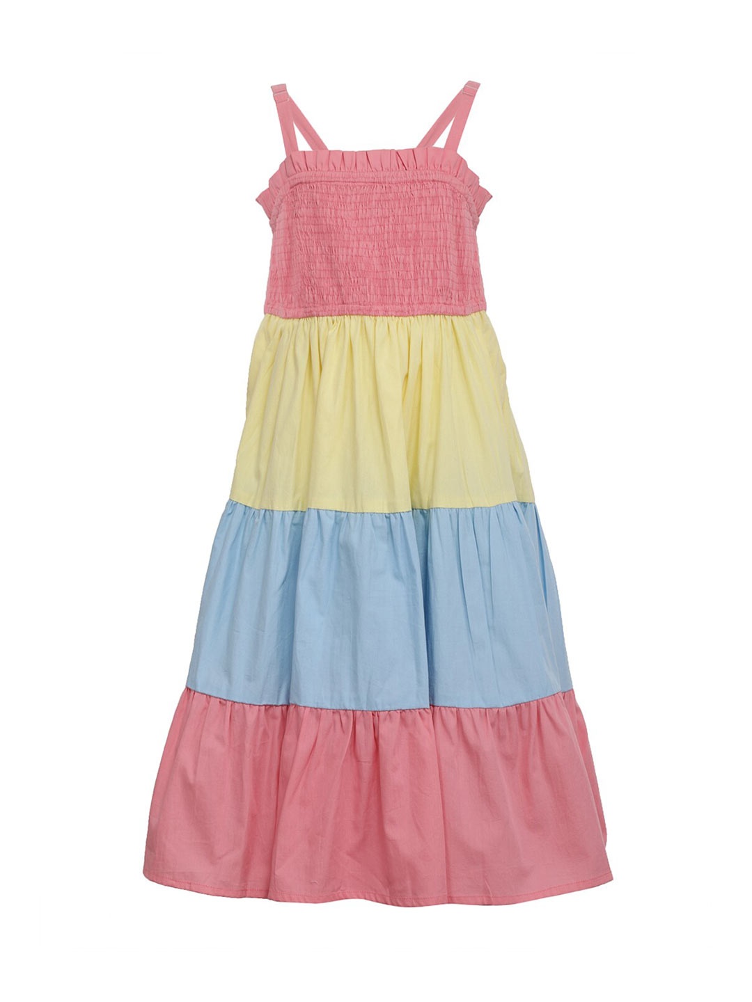 

A Little Fable Multicoloured & white Colourblocked Maxi Dress, Multi