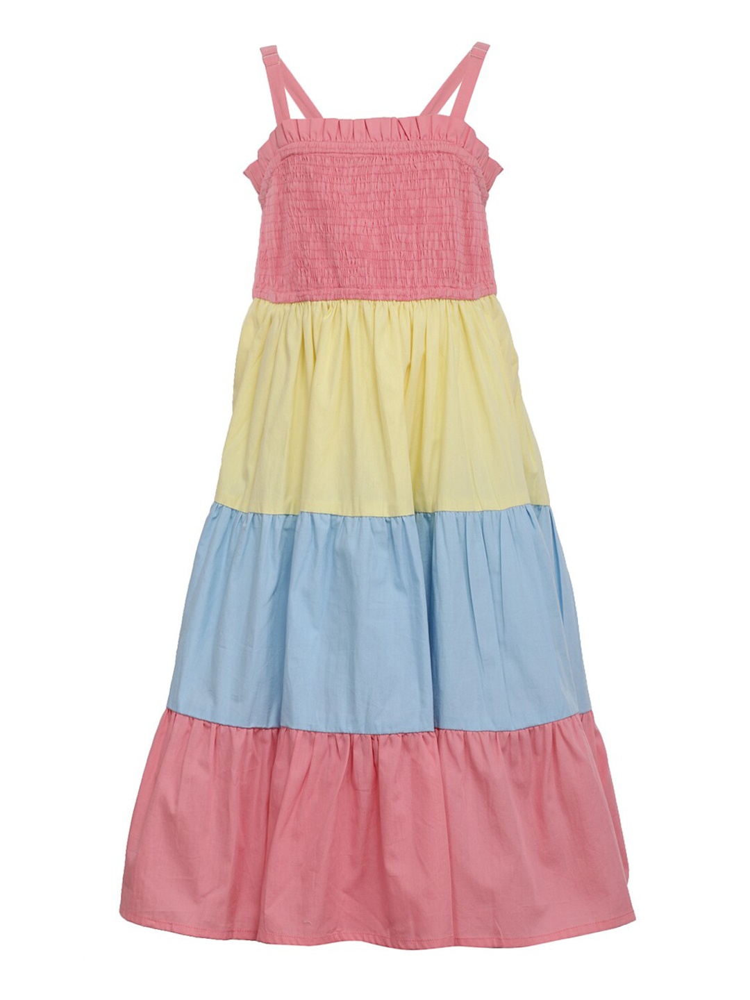 

A Little Fable Multicoloured Colourblocked Maxi Dress, Multi