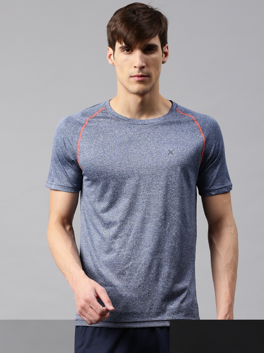 

HRX by Hrithik Roshan Men Pack of 2 Round Neck T-shirt, Blue