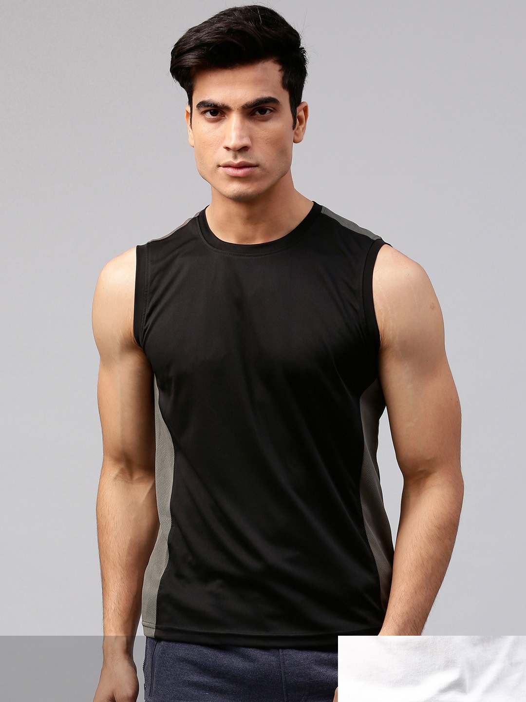 

HRX by Hrithik Roshan Men Pack of 2 Round Neck T-shirt, Black
