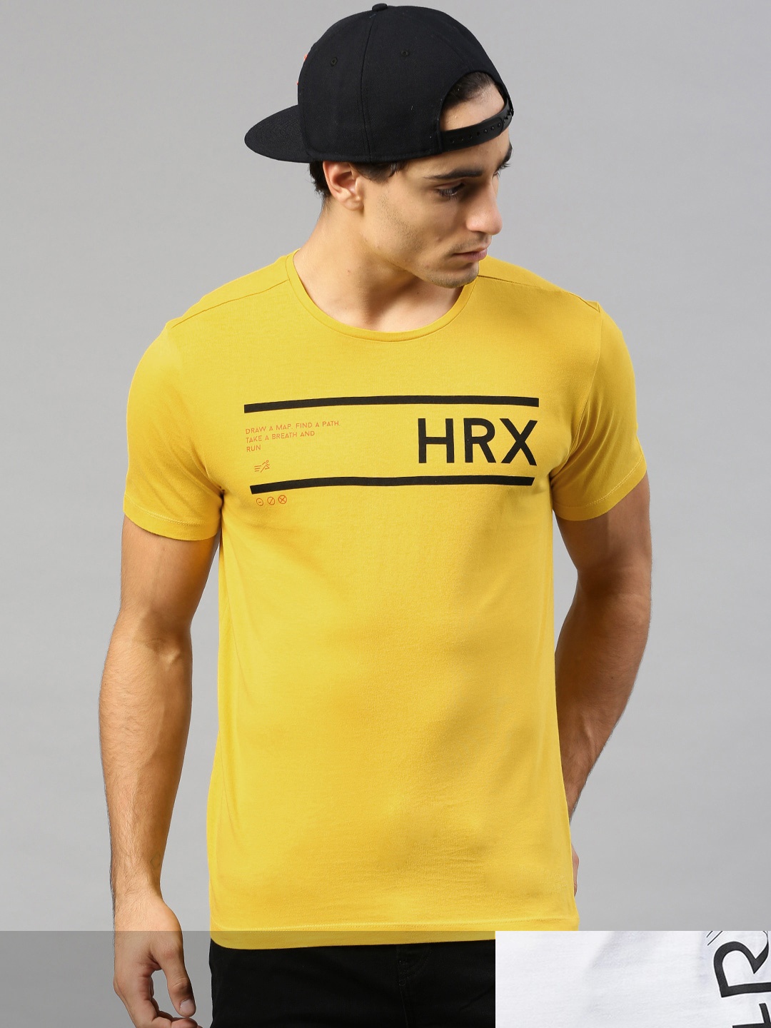 

HRX by Hrithik Roshan Men Pack Of 2 Printed T-shirts, White