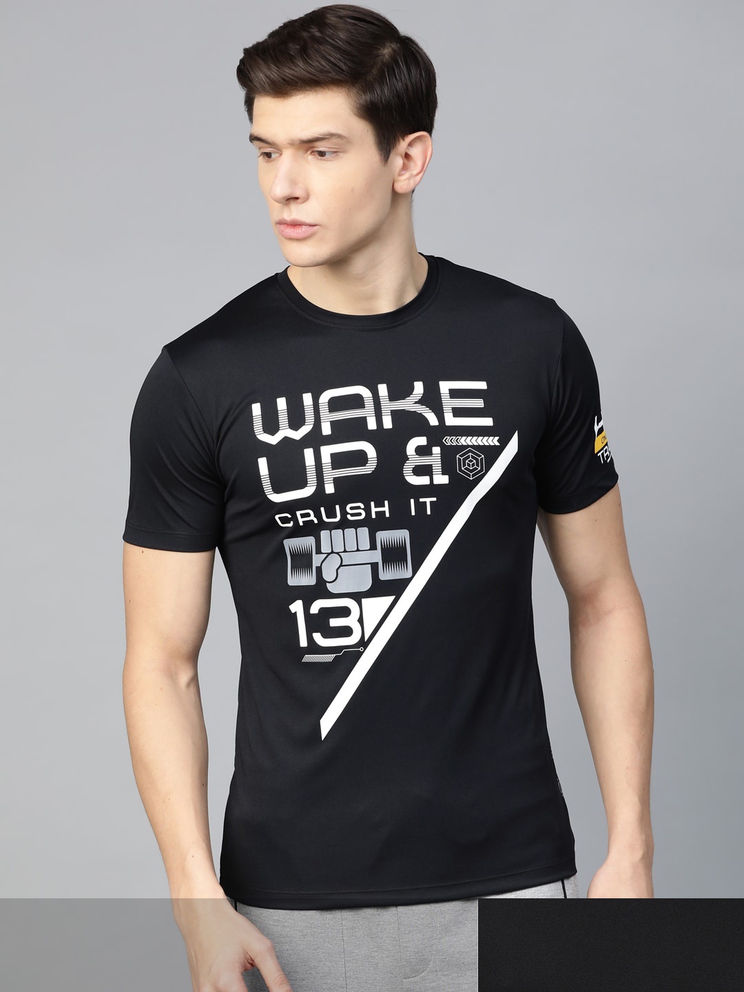 

HRX by Hrithik Roshan Men Pack Of 2 T-shirts, Black