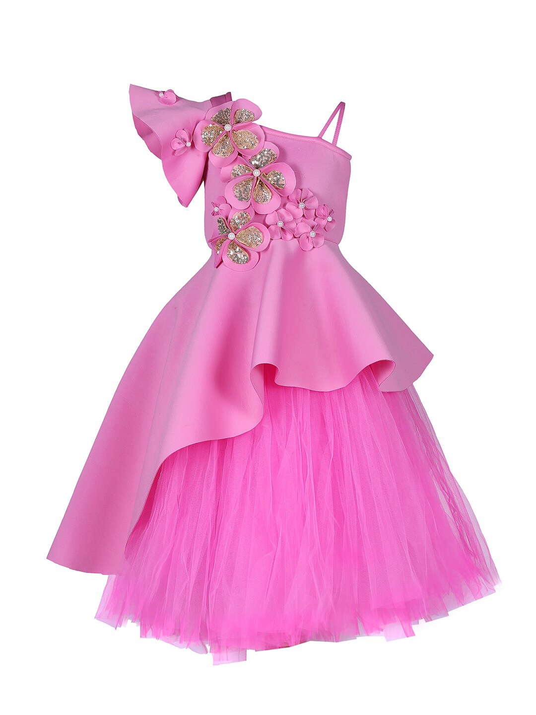 

TINY MINY ME Pink Embellished Maxi Dress