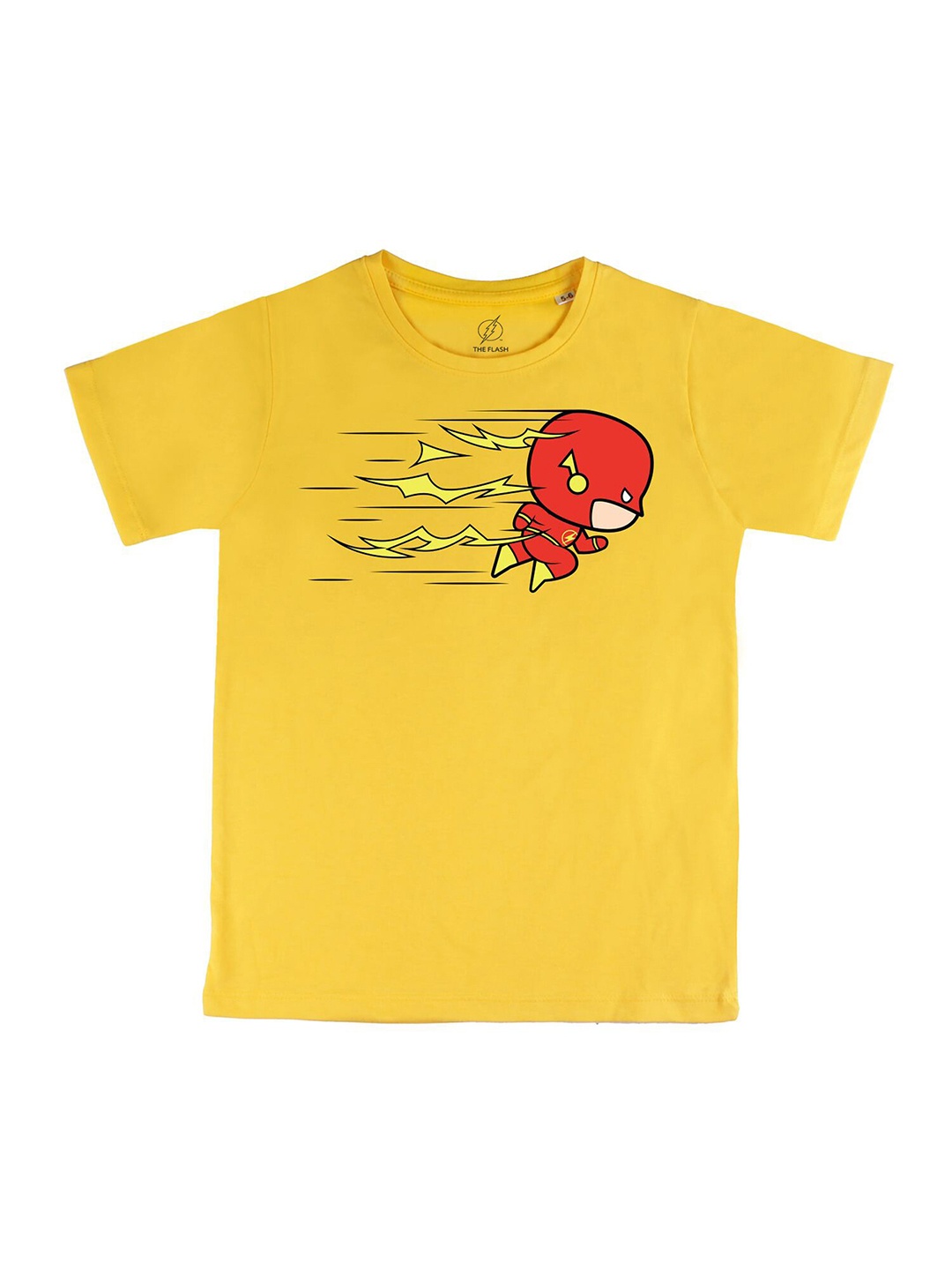

DC by Wear Your Mind Boys Yellow Printed T-shirt
