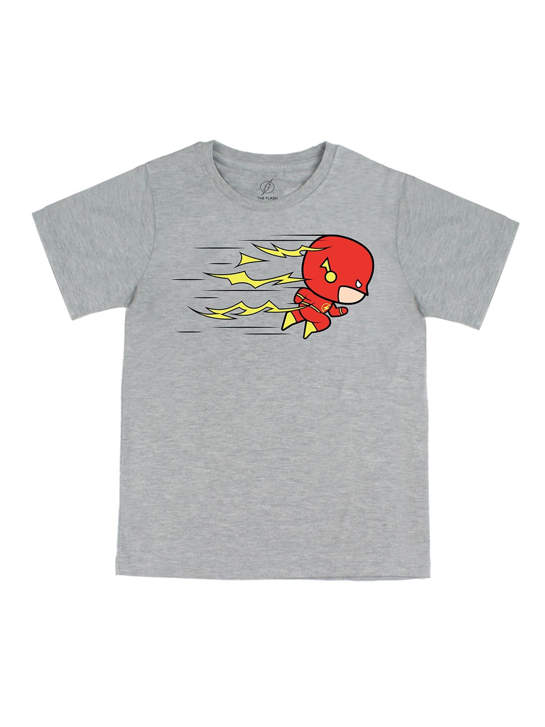 

DC by Wear Your Mind Boys Grey Printed Applique T-shirt