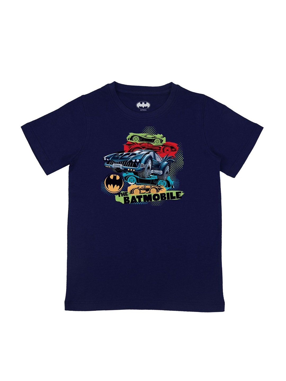 

DC by Wear Your Mind Boys Navy Blue Batman Printed T-shirt