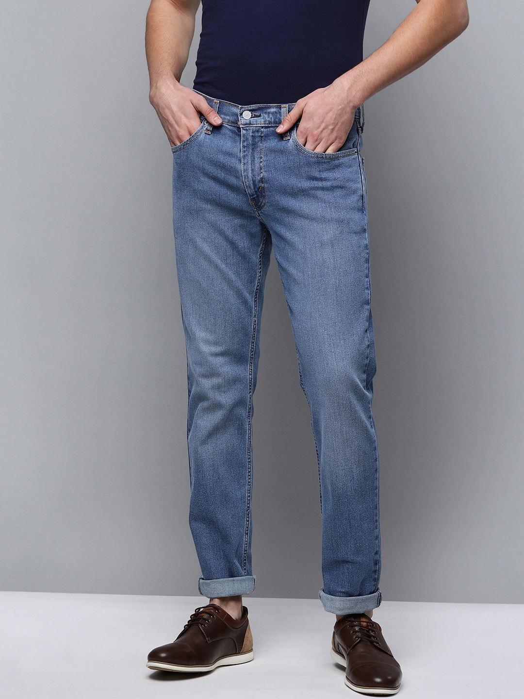 

Levis Men Blue 511 Slim Fit Light Fade Mid Rise Stretchable Jeans