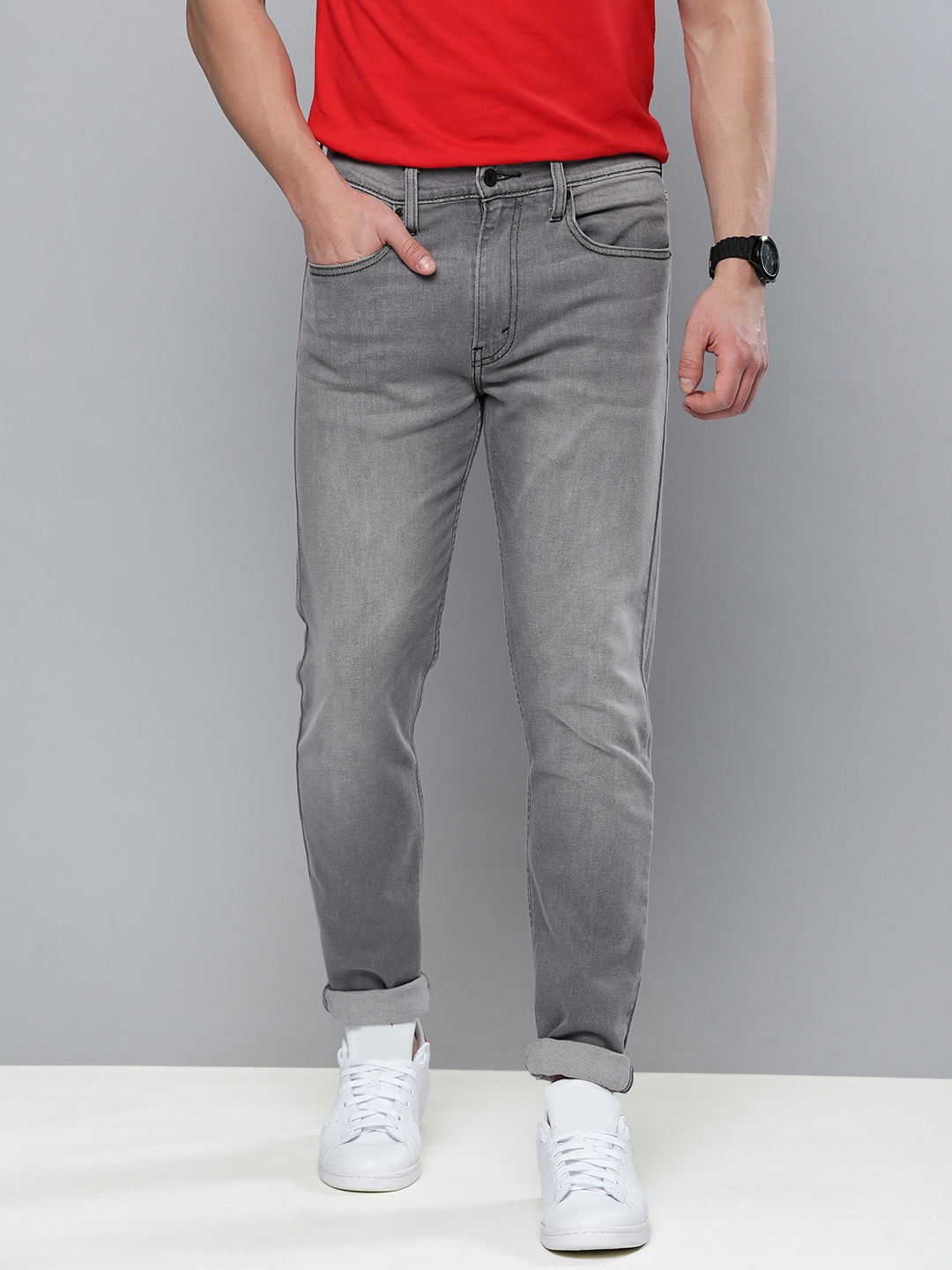

Levis Men Grey Slim Fit Light Fade Stretchable Jeans