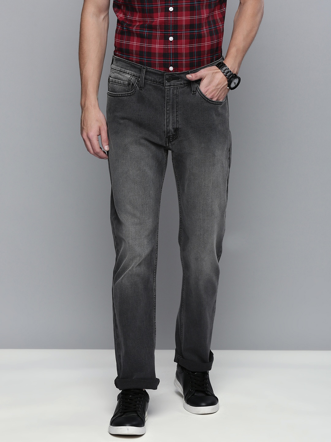 

Levis Men Grey Slim Fit Heavy Fade Stretchable Jeans