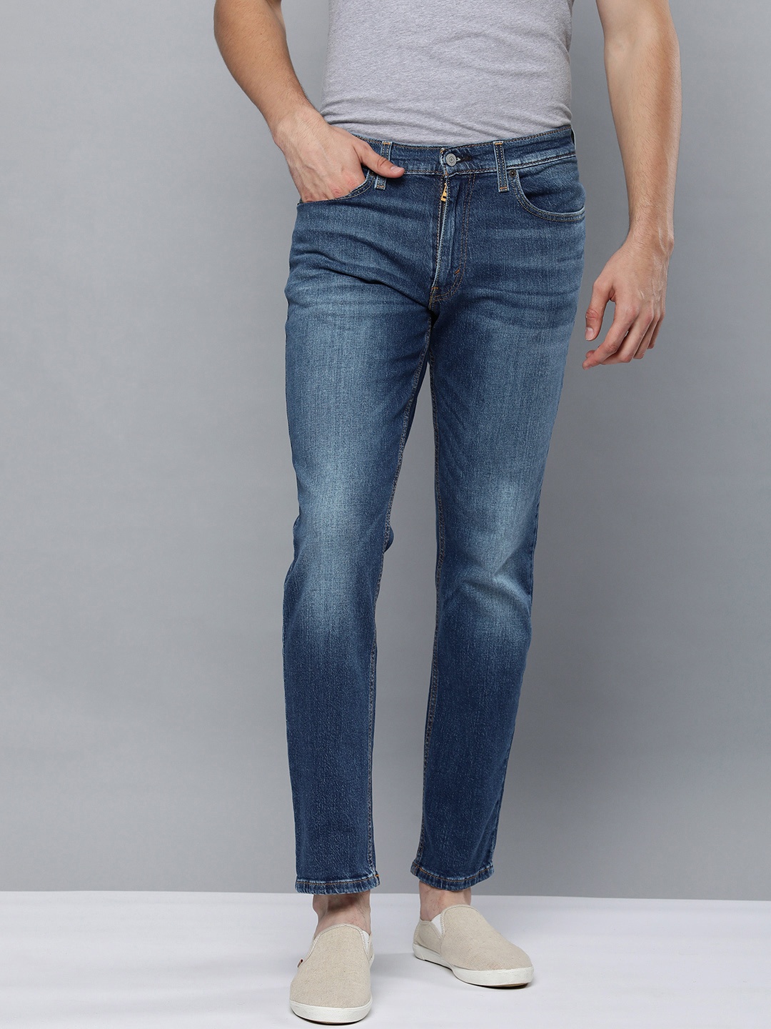 

Levis Men Blue 511 Slim Fit Mid Rise Light Fade Stretchable Jeans