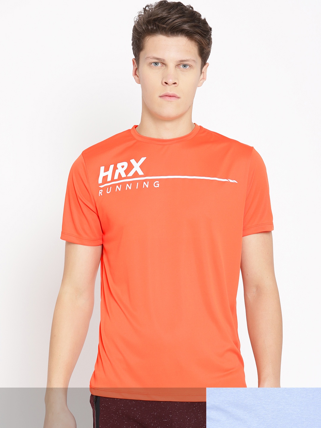 

HRX by Hrithik Roshan Men pack Of 2 Printed Tshirts, Blue