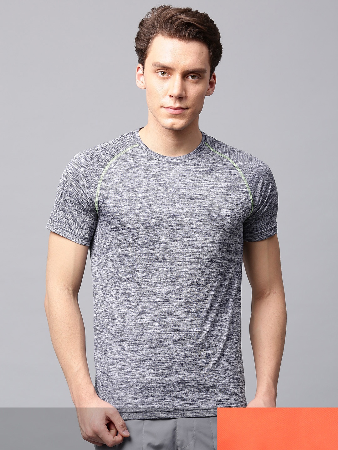 

HRX by Hrithik Roshan Men Pack Of 2 Round-Neck T-shirts, Orange