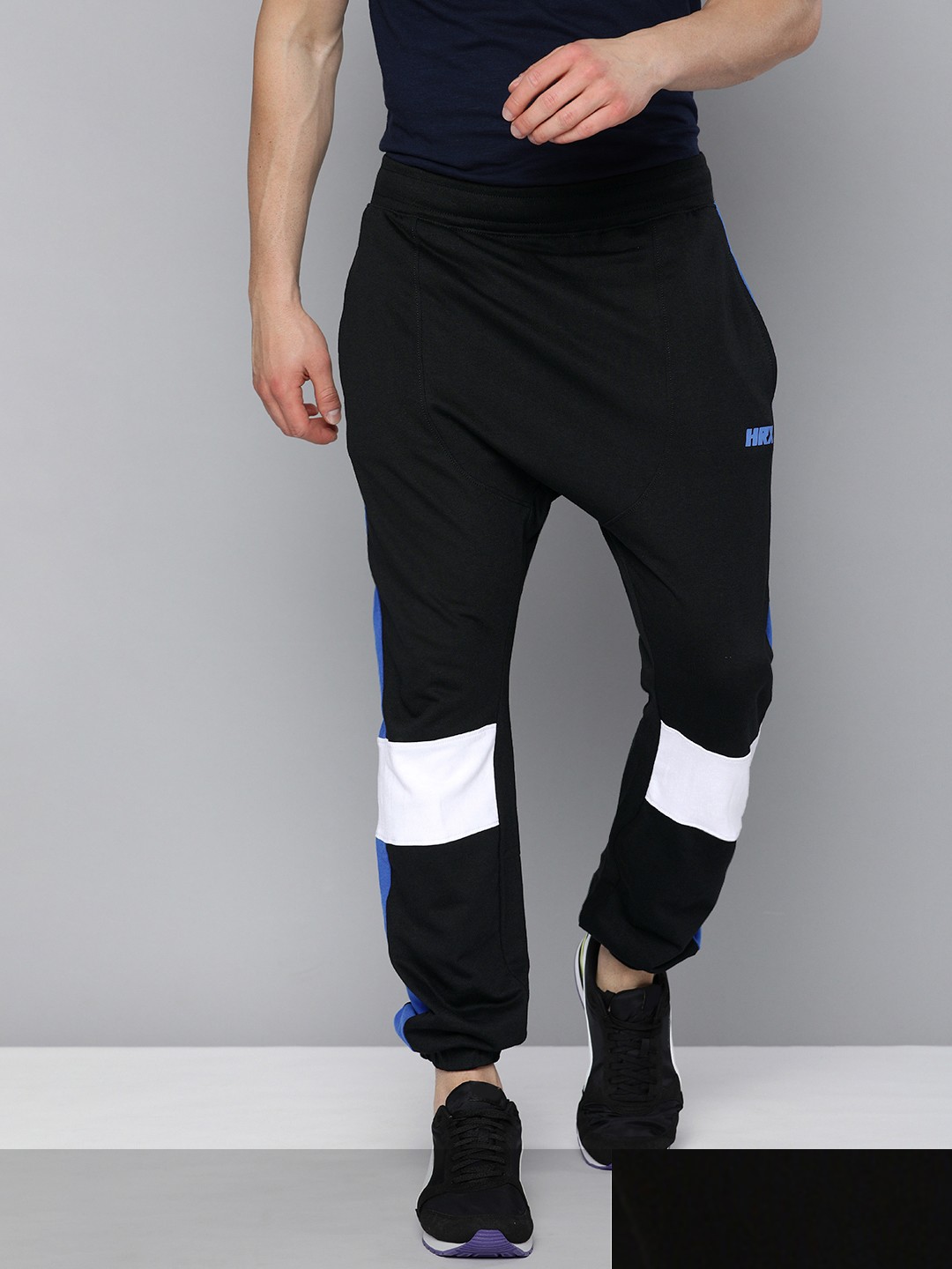 

HRX by Hrithik Roshan Men Pack Of 2 Black Bio-Wash Joggers