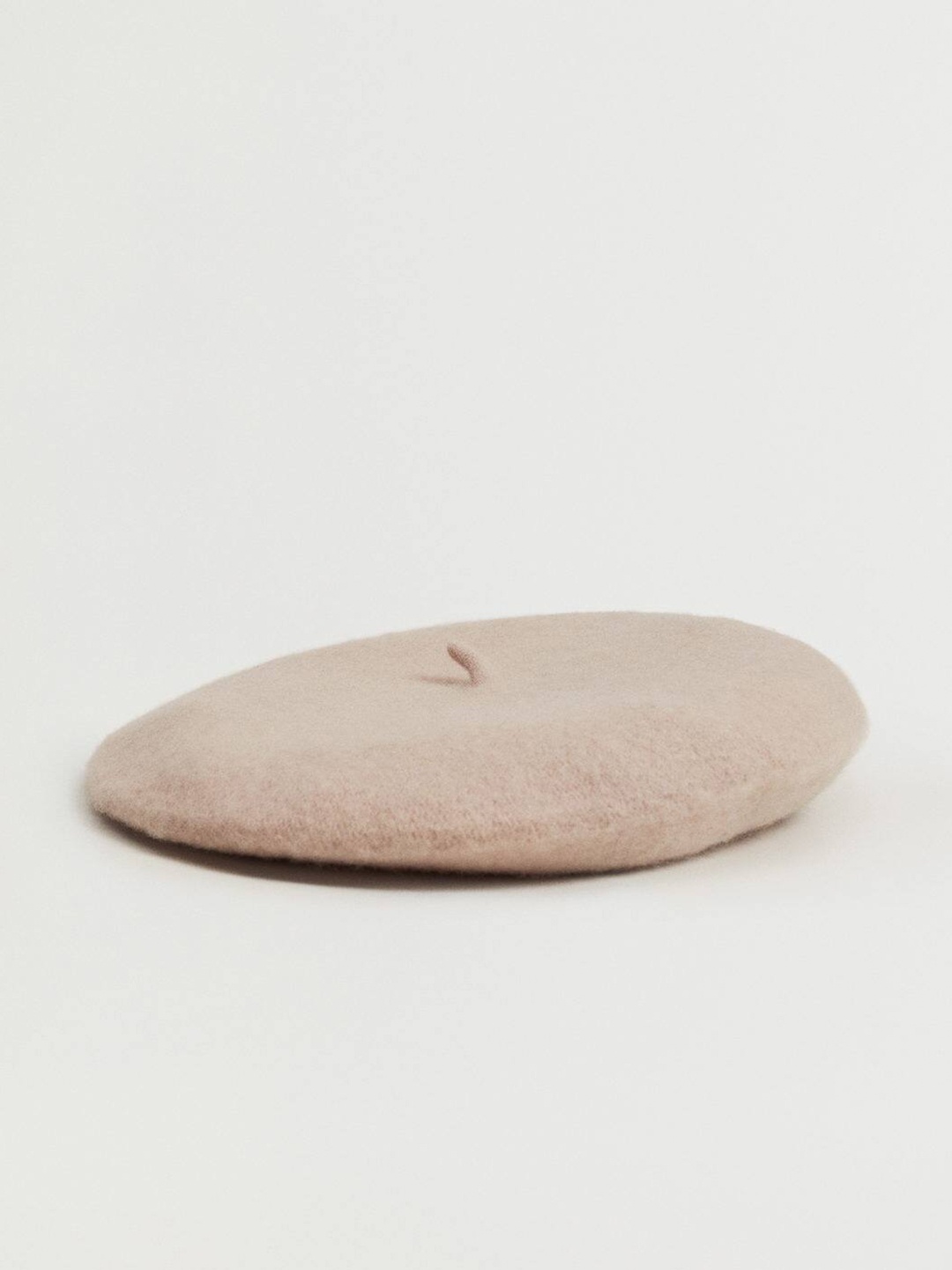 

MANGO Women Beige Solid Beret Hat