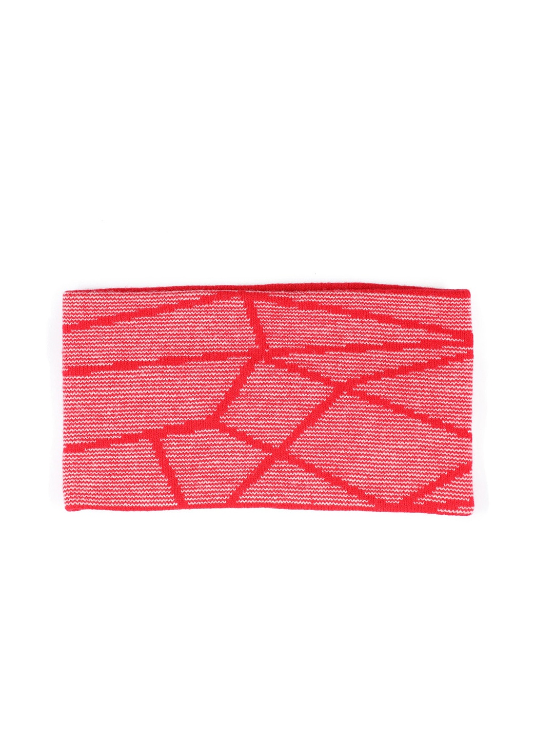 

Bharatasya Men Red Woolen Headband