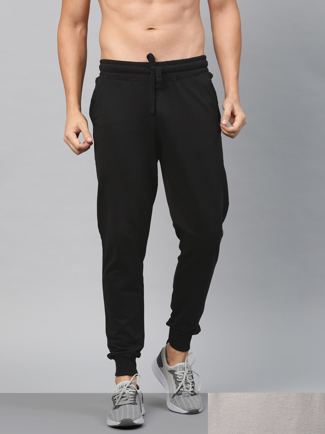 

HRX by Hrithik Roshan Men Pack of 2 Joggers, Grey melange