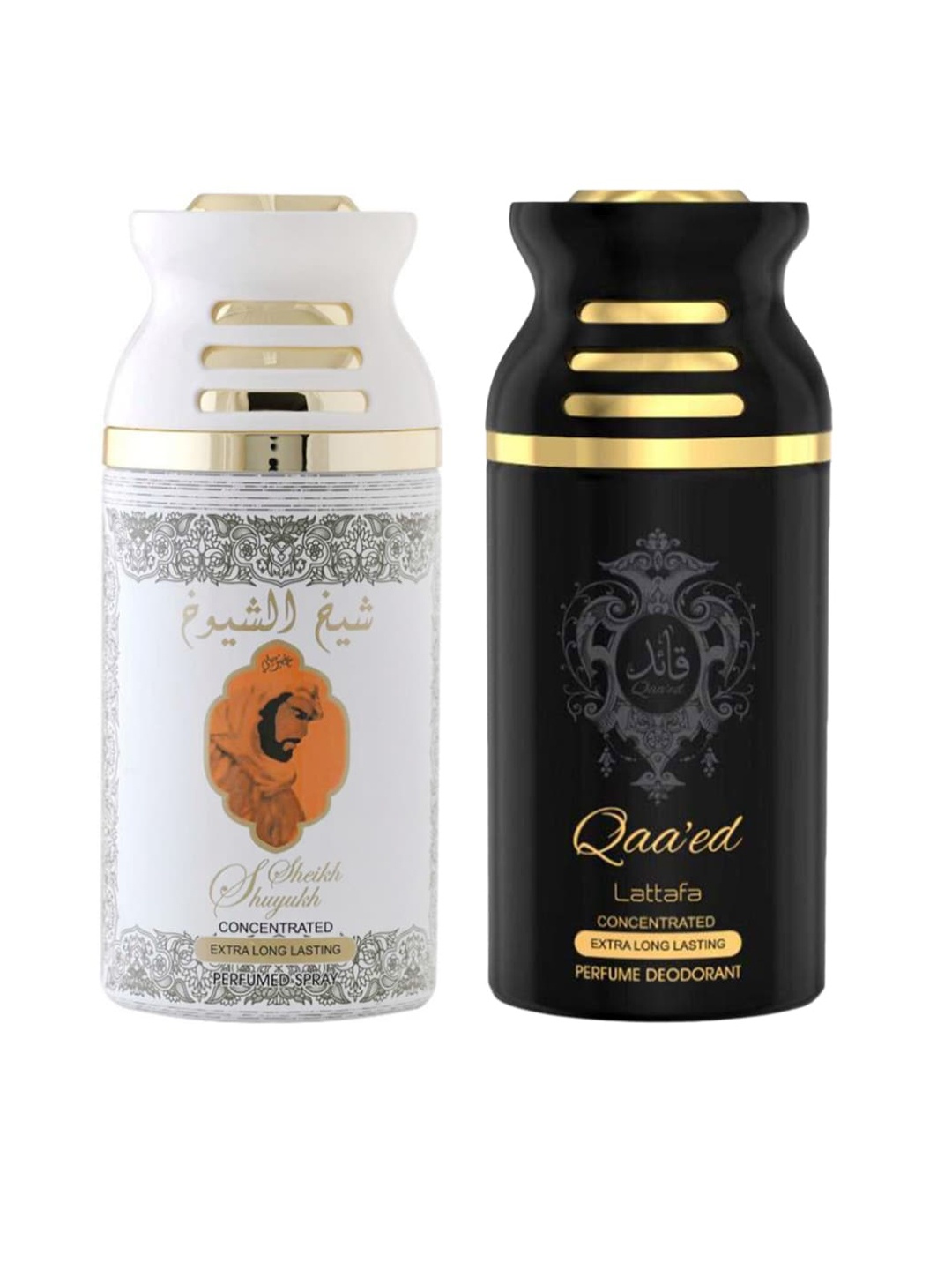 

Lattafa Pack Of 2 Perfumed Deodorant Body Sprays 250 ml, White