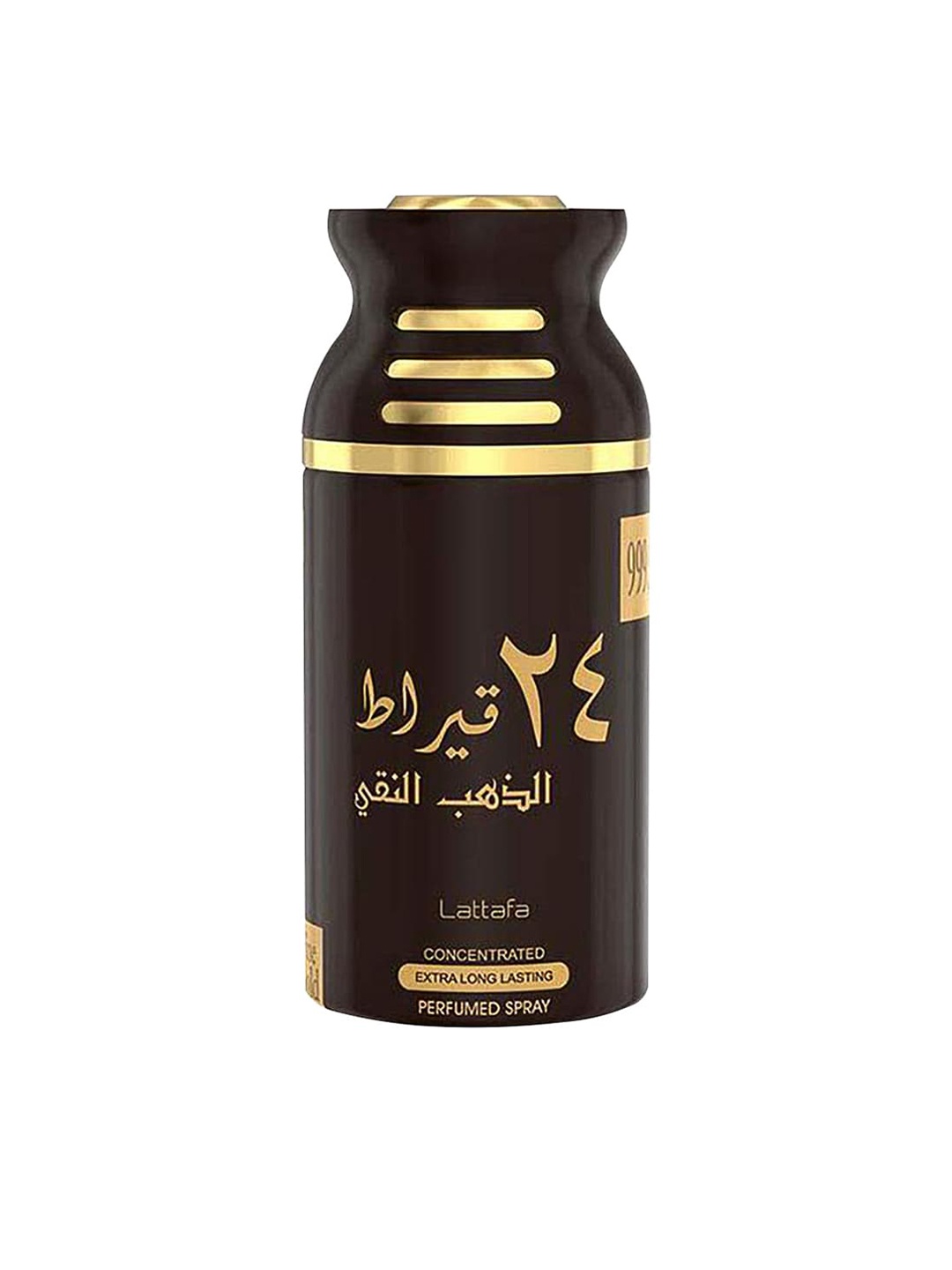 

Lattafa 24 Carat Pure Gold Imported Deodorant Spray 250 ml, Black