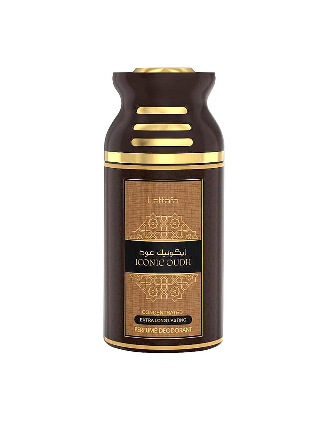 

Lattafa Iconic Oud Perfumed Deodorant 250 ml, Brown
