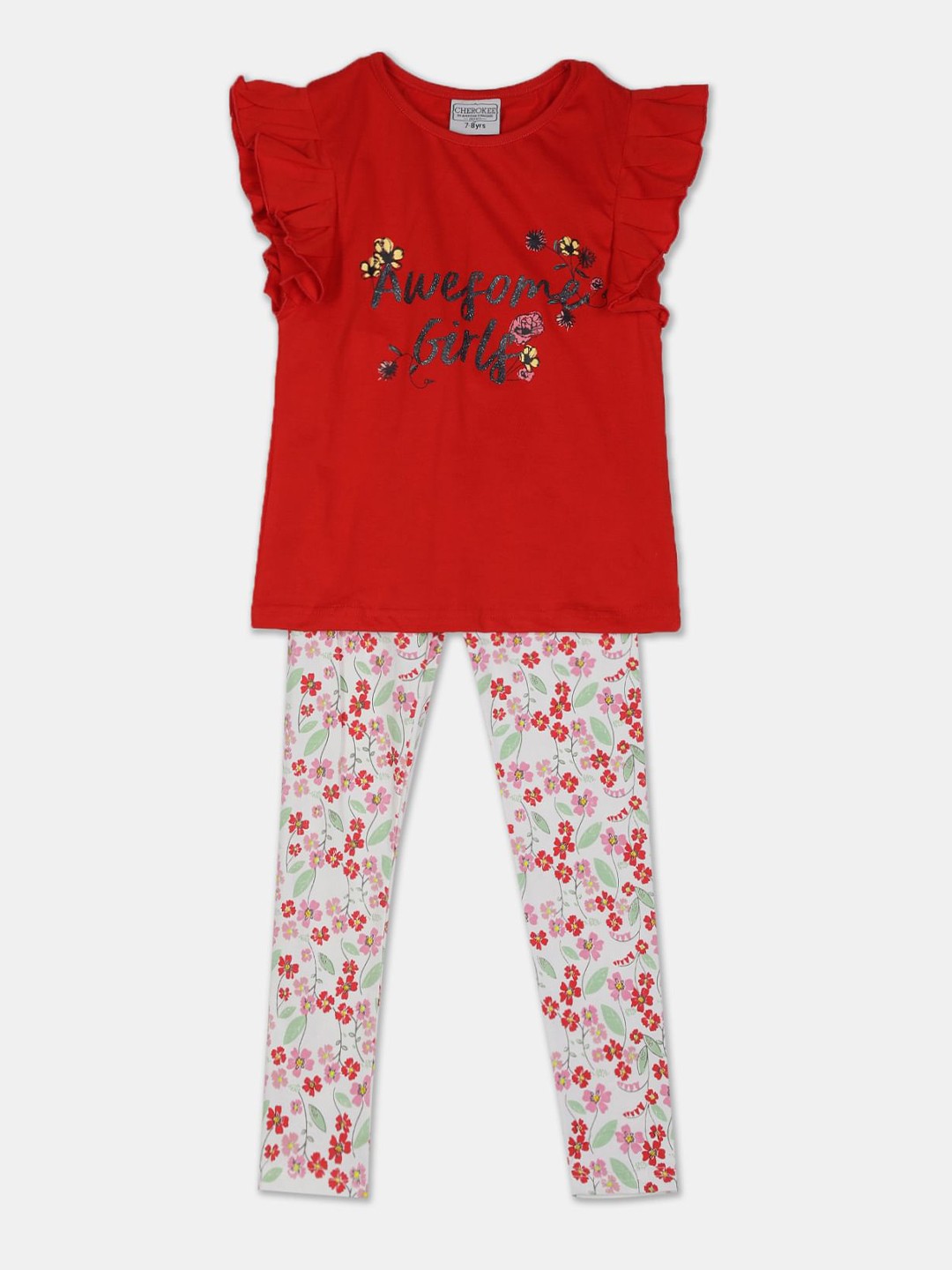 

Cherokee Girls Assorted Printed Top with Pyjamas
