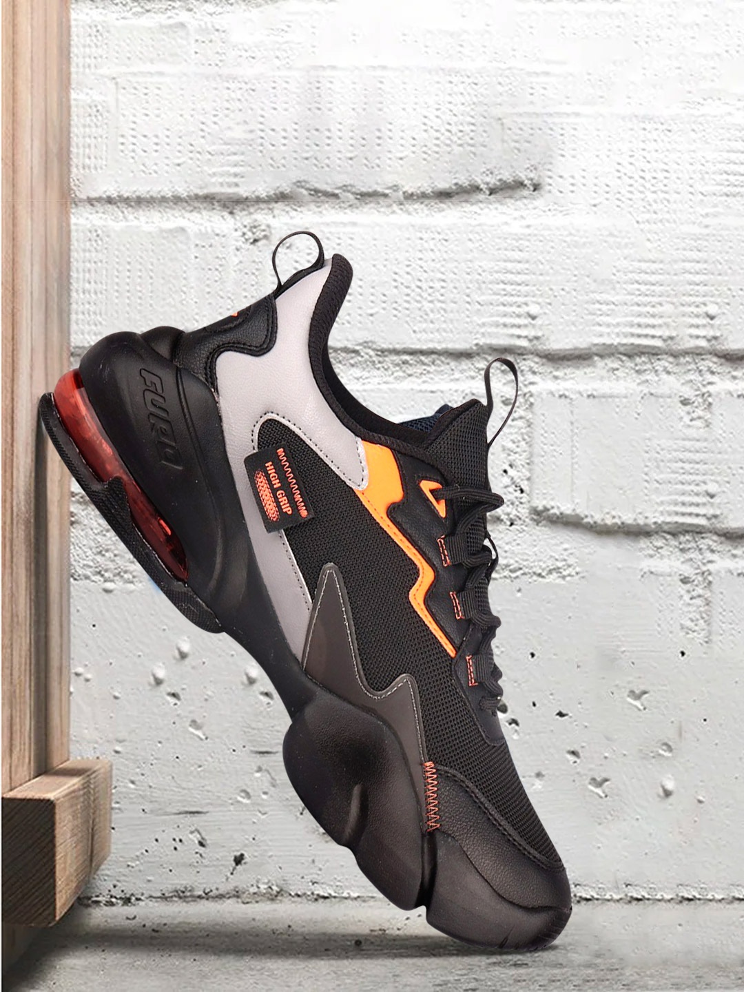 

FURO by Red Chief Men Grey Mesh Running Shoes